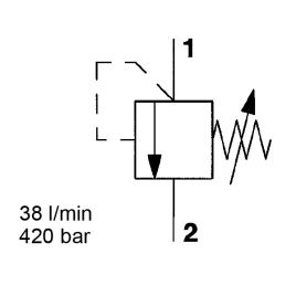 Direct Acting, Poppet Type, SAE-8 Cartridge - DB08A-01