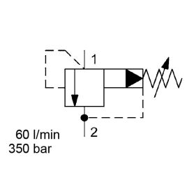 Spool Type, Pilot Operated, SAE-08 Cartridge - DB08P