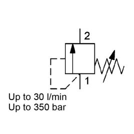 Direct Acting, Poppet Type, Metric Cartridge - DB4E-25X