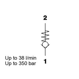 Direct Acting, Cone Poppet, SAE-08 Cartridge - RV08A-51