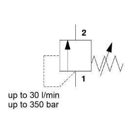 Direct Acting, Poppet Type, Metric Cartridge - DZM06020-01