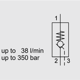 Direct Acting, Poppet Type, SAE-08 Cartridge - RP08A-01
