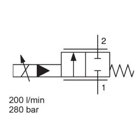 Pilot Operated, Spool Type, Metric Cartridge - PWK12120WP