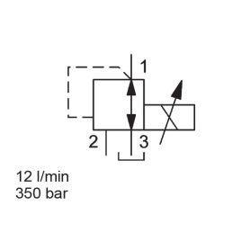 Direct Acting, Spool Type, SAE-08 Cartridge - PDR08-01