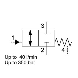Direct Acting, SAE-10 Cartridge, Hydraulically Operated - WKH10V/14