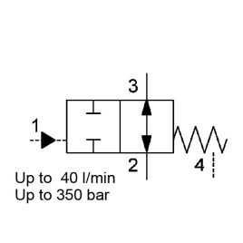 Direct Acting, SAE-10 Cartridge, Hydraulically Operated - WKH10W/14