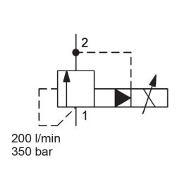 Pilot Operated, Spool Type, SAE-12 Cartridge - PDB12P-01