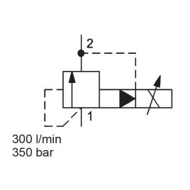 Pilot Operated, Spool Type, SAE-16 Cartridge - PDB16P-01