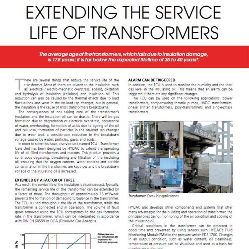 HYDAC TCU – Transformer Care Unit