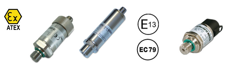 Pressure sensors for hydrogen