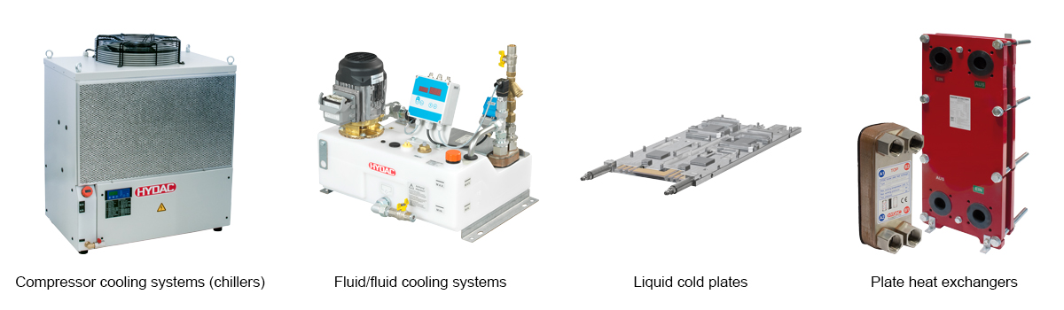 HYDAC products for cooling battery racks